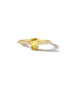 SLAETS Jewellery Mini Ring Sunshine Yellow Sapphire and Diamonds, 18Kt Gold (watches)